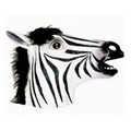 Zebra Latex Mask